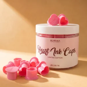BigMishka Heart Ink Caps plastist värvikapslid südamekujuga 50 tk
